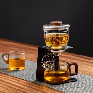 Service à thé en verre créatif pour la maison, <span class=keywords><strong>infuseur</strong></span> à thé magnétique, théière à infusion facile, théière en verre Kung Fu, service à thé léger - Product Image 4