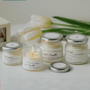 Venta al por Mayor de Frascos de Vidrio Personalizados para Velas, Decoración del Hogar, Velas Aromáticas de Lujo con Cera de Soya, Mini Velas Perfumadas - Product Image 1