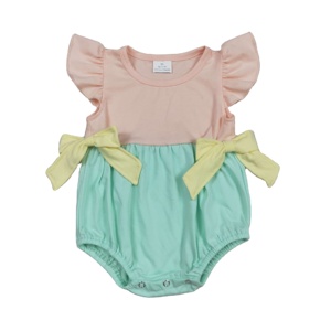 Mono de Bebé para Niñas, Estampado de Primavera/Otoño, 95% Algodón, 5% Elastano, 200-220 g/m², Estampado en Serigrafía, Colorido, para Recién Nacidas - Product Image 1
