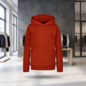Vente chaude OEM/ODM – Sweat-shirt à capuche unisexe en polyester 260, couleur unie, coupe ample, imprimé numérique tissé pour l'automne - Product Image 3