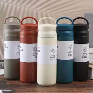 304 Stainless Steel Handheld Classic Leak-Proof Insulated Water Bottle 6-12 Hours Thermal Insulation Office Use <b>Double</b>-Layer - Product Image 1
