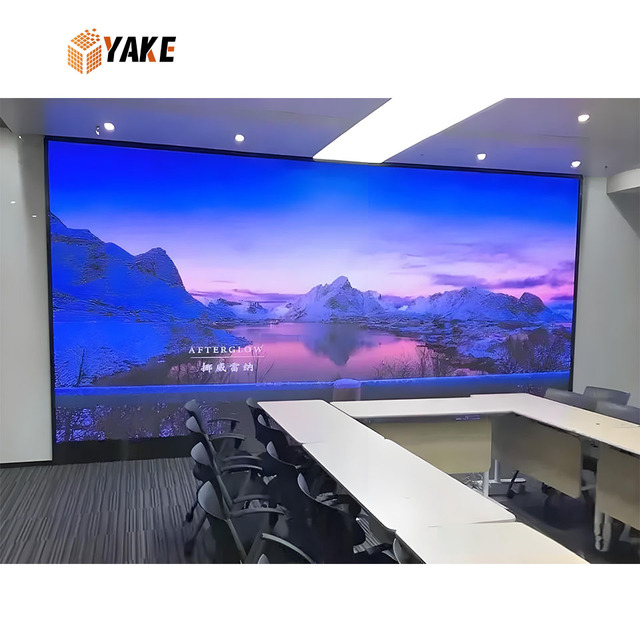 YAKE 16:9 Mini Cob LED Video Wall Panel Indoor Fixed Display Screen for Elevator Control Room 4K Mini 4K P0.9 P1.2 P1.5 P1.8