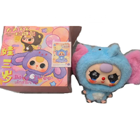 100% Original Adorables Poupées en Vinyle Décoratives 6 Pièces/Boîte Série de Sacs à Fermeture Éclair à Trois Têtes Géantes pour Bébés Boîtes Mystères pour Enfants