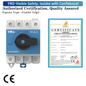 Interruptor Aislador de CC para Energía Solar, 600 Voltios, 20 Amperios, Desconectador Eléctrico, Interruptor Principal - Product Image 3