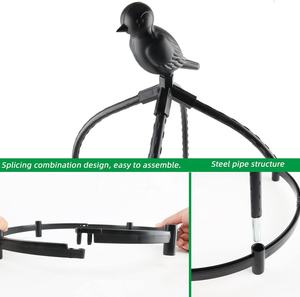 Tuteurs de plantes en métal recouvert de plastique antirouille de 6 pieds, obélisque, treillis pour plantes en pot, treillis pour roses et clématites - Product Image 4