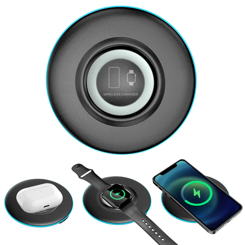 2021 innovation accessories China Factory Qi 15W Cordless magic circle wireless charger logo for for all devices