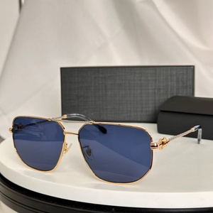Lunettes de soleil de luxe pour hommes, haute qualité, monture chromée, lunettes de créateur, mode masculine, protection UV400 pour l'extérieur. - Product Image 2