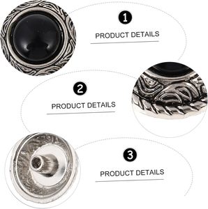 กระดุมแป๊กแบบวินเทจ ARTIBETTER สำหรับตกแต่งเสื้อผ้าและงานฝีมือ ทำจากหนัง Tangcao จำนวนหลายชิ้น - Product Image 4