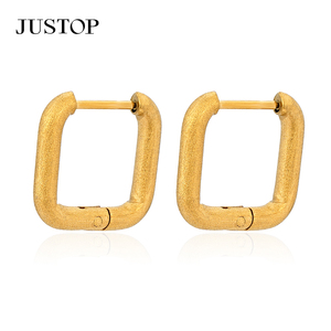 Trending <b>Hook</b> Hoop <b>Earrings</b> OEM/OEM Waterproof Stainless Steel 18K Gold Plated Hypoallergenic Women's Fashion Jewelry Supplier - Product Image 4