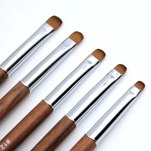 French Nail <b>Brush</b> Sandalwood Handle Acrylic Drawing Rhinestone Gel Painting Manicure Tool 8-16 - Product Image 2
