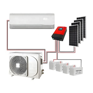 Aire Acondicionado Solar Híbrido de 48V, Aire Acondicionado Solar Fuera de la Red de 9000, 12000, 18000, 24000 BTU, Split de Pared - Product Image 1