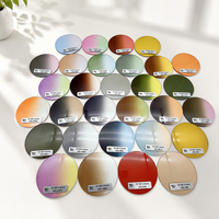Lentilles de lunettes de soleil optiques Weishuo WS-12RG 2C à courbe de base CR39, progressives, bicolores, dégradées, UV400, fabriquées en usine