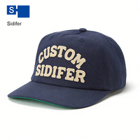 Casquettes de camionneur unisexes personnalisées BSCI à 5 panneaux, style vintage, avec logo, en gros, casquette de baseball plate, sportive et tendance, avec applique en feutre perlé