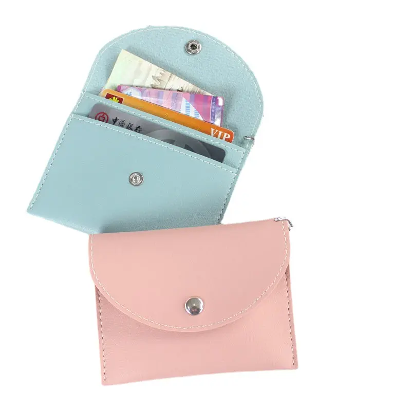 Simple Fashion PU Leather Coin Purse Women Mini Change Purses Card Holder Pouch Ladies Small Wallet