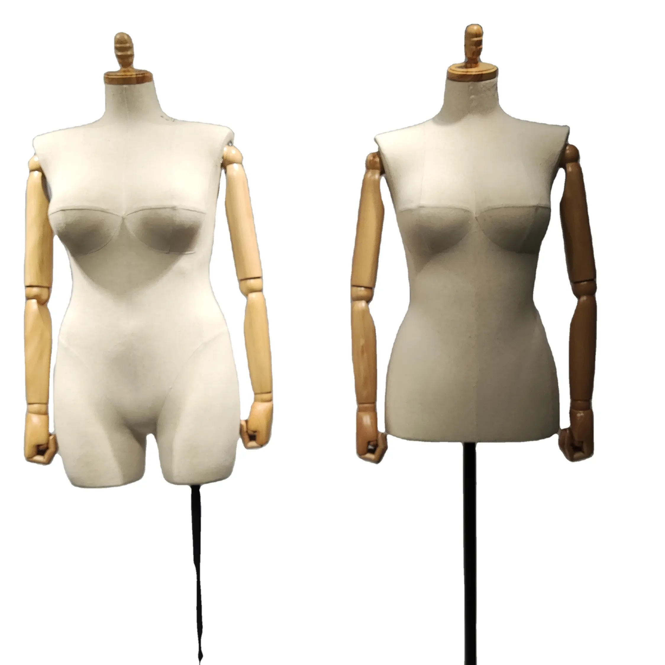 Vrouw Half Lichaam Naaien Mannequin Grote Burst Plus Size Kleermakers Dummy Jurk Schuim Mannequin Met Magnetische Hand