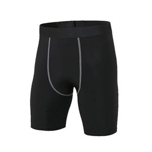Pantalons de fitness, basketball pour hommes, absorbant la transpiration, séchage rapide, haute élasticité, ajustés, pour la course et l'entraînement, shorts de base - Product Image 1