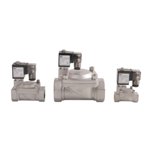 Électrovanne 12-24V 15-50mm 1/2-2" en laiton et acier inoxydable, 2 positions, action directe, filetage interne, normalement fermée, sécurisée - Product Image 4