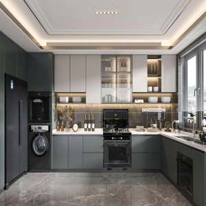 Muebles de Cocina Modernos, Diseños de Gabinetes de Cocina Modernos 2024, Gabinetes de Cocina Listos para Armar, Blancos - Product Image 3