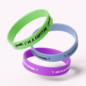 Pulsera de silicona personalizada, llavero RFID, <span class=keywords><strong>Rosario</strong></span> impreso de acero inoxidable a mano, pulseras promocionales - Product Image 1