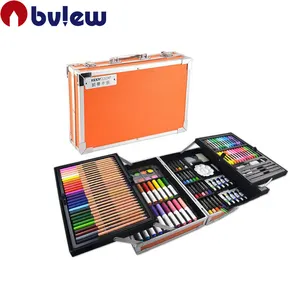 133 Komplette Wachs mal stift Buntstift Aquarells tift Reise Kreativität Aluminium Kunst Set