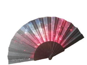 Éventail en tissu plastique blanc personnalisé 2025 pour souvenir de mariage - Product Image 6