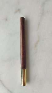 Ensemble de stylos à bille en bois personnalisables avec logo gravé au laser, stylos promotionnels pour cadeaux d'affaires, encre bleue/noire effaçable 0,7 mm - Product Image 2
