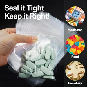 Sacs en plastique PE Huamaohengchun, 1200 unités, 4x6 pouces, qualité supérieure, 2 mil (2 couches), ultra résistants, refermables, style classique, pour bijoux et entreprises - Product Image 4