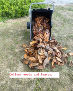 Carro de jardín rodante plegable de lona portátil y ligera de tela de acero de dos ruedas de 200 libras - Product Image 3