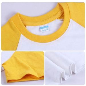 Healthy Knitted Casual Cotton Matching Color Kids Round Neck T <b>Shirts</b> with Custom Logo for Boys and Girls - Product Image 2