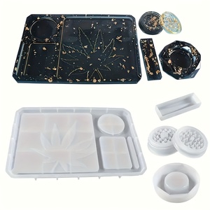 Kit de 5 Moldes de Silicona para Resina Epoxi, Curado con Calor, Formas Irregulares, Temática de <span class=keywords><strong>Amor</strong></span>/Deportes/TV y Cine, para <span class=keywords><strong>Arte</strong></span> y Decoración <span class=keywords><strong>del</strong></span> Hogar - Product Image 4