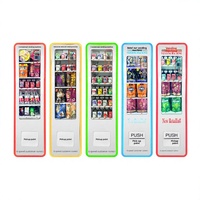 Distributeur automatique commercial intelligent : Équipement compatible avec les produits emballés en sachets, en boîtes et en conserve, fonctionnement 24h/24, paiement Alipay, compatible Android