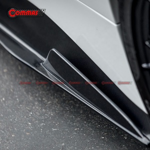 Best Quality Upgrade to Vors Style Dry Carbon Fiber Car Auto Parts Cars Side Skirt For Ferrari 488 - Product Image 4