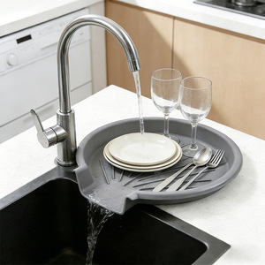 Fruit And Vegetable Washing Tray With Drainage Sink Rack For Kitchen Use Plastic Water Filter Tray - Product Image 2