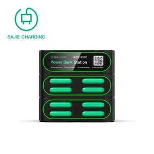 2023 Technology Innovation Products 8 Slots Stacking Shared Power Bank Station Fast Cell Phone Charger Bar