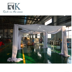Pretty White Drape <b>Wedding</b> <b>Frame</b> Aluminum Pipe Drape Backdrop Stand - Product Image 5