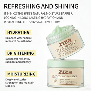 Produits de soin de la peau vegan éclaircissants, crème au collagène blanchissante, crème pour le visage au riz éclaircissante - Product Image 5