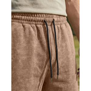 Pantalones Cortos Deportivos Holgados para Hombre FOXA, de Algodón Lavado Estilo Vintage, Corte Relajado, con Cordón Ajustable, para Gimnasio - Product Image 5