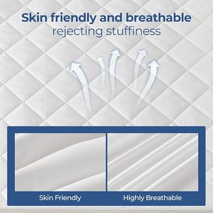 <span class=keywords><strong>Protector</strong></span> de Colchón Acolchado con Relleno de Algodón Hueco, 100% Impermeable y <span class=keywords><strong>Transpirable</strong></span>, para Cama Queen Size, Venta Caliente, Todas las Tallas Disponibles - Product Image 3
