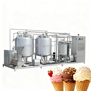 Línea de Producción Continua de Helado con Sistema de Mezcla, Sistema de Homogeneización y Pasteurización para Fábrica de Lácteos - Product Image 1
