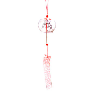 Carillon éolien en verre borosilicate motif fleur de cerisier – Cadeau d'anniversaire, pendentif décoratif personnalisable de style japonais pour la décoration intérieure nocturne - Product Image 5