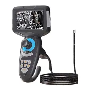 测试仪器便携式视频管道镜蛇形摄像机，带4.5英寸监视器变焦功能和可调发光二极管灯