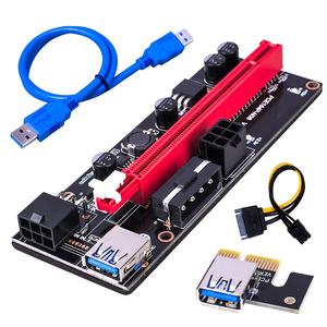 VER009 USB 3.0 PCI-E <span class=keywords><strong>Riser</strong></span> <span class=keywords><strong>VER</strong></span> <span class=keywords><strong>009S</strong></span> Express 1X 4x 8x 16x Extender <span class=keywords><strong>Riser</strong></span> การ์ด SATA 15pin To 6 Pin Power Cable - Product Image 1