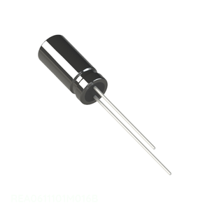 ตัวเก็บประจุแบบ Through Hole รุ่น REA0611101M016B ยี่ห้อ CAP ALUM 16V POLAR 100 uF - Product Image 1