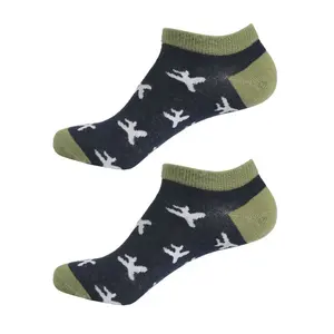 High Quality Men's Casual Sporty Jacquard Ankle Socks Custom Spring Socks Available Through OEM Service