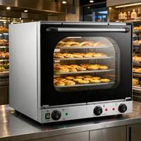 Four à convection commercial de comptoir, équipement de boulangerie électrique à air chaud, machine à cuire en acier inoxydable à 4 niveaux pour le pain et la pâtisserie