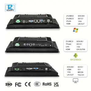 Panel PC industri semua dalam satu meja desain sempurna dengan 8 "10.1" 15 "21.5" 400cd/m penggunaan sorot untuk medis/bisnis/industri