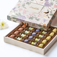 Scatola per Pasticceria di Lusso Personalizzata Ecologica in Cartone Rigido con Coperchio e Base Stampati in Rilievo per Confezionamento di Snack, Cioccolato e Sushi