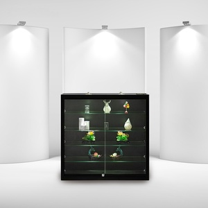 Vitrine murale <span class=keywords><strong>en</strong></span> <span class=keywords><strong>verre</strong></span> éco-responsable, éclairée par LED, facile à nettoyer, personnalisable, avec <span class=keywords><strong>étagère</strong></span>s <span class=keywords><strong>en</strong></span> <span class=keywords><strong>verre</strong></span> trempé multicouches - Product Image 4