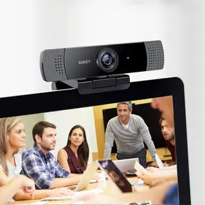 AUKEY 1080P USB Webcam Plug & Play 1/29" Cmos Sensor PC Webcam Web Cam Camera Full hd Webcam