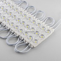 Module LED AC 220V/110V IP65 avec lentille SMD3030 2W blanc chaud et bleu dimmable pour enseignes publicitaires